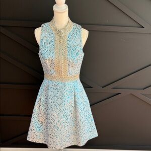 NWT, Lilly Pulitzer Franci Dress, Bermuda Blue and Lagoon Mini Dress, Size 4